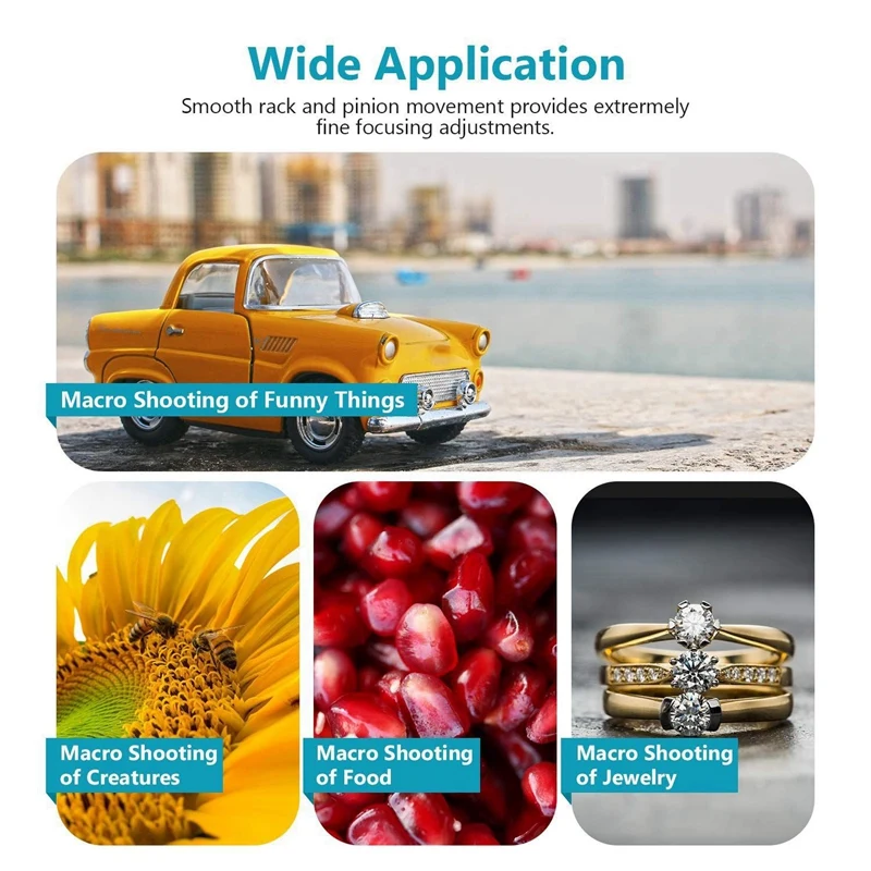 

VM-16 Macro PTZ Quick Release Plate Close-Up Rail Bracket Manual Fine-Tuning Slide Tripod Accessories