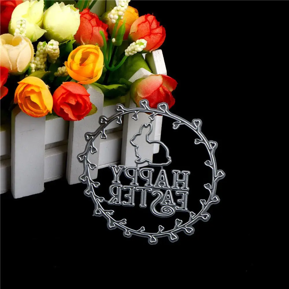 

Cartoon Easter Rabbit Pattern Metal Cutting Dies Diy Album Paper Card Craft
