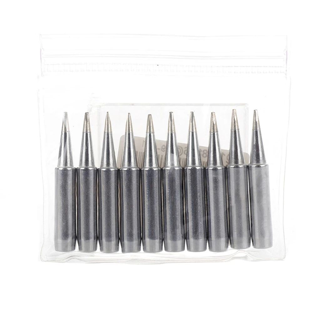 

10pcs Universal Replacement Soldering Iron Tips 900M-T-1.2D Lead Free Soldering Iron Tips For Solder Station Tools