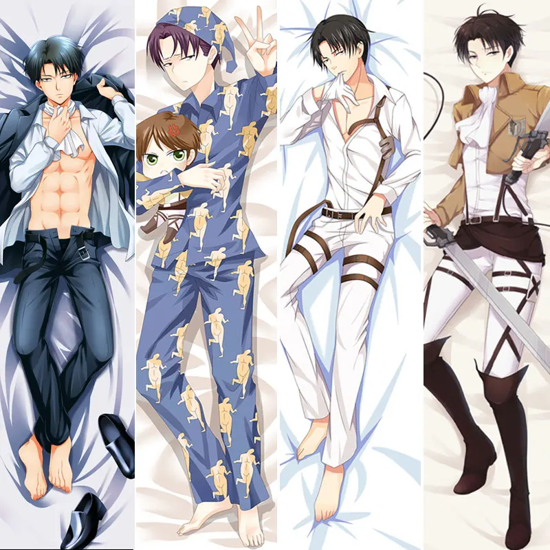 

Anime Attack on Titan Hugging Body Pillow Case Survey Corps Cushion Ackerman Dakimakura Shingeki no Kyojin Pillowcase Cover