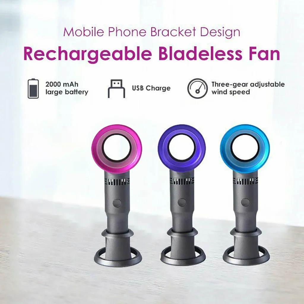 Портативный портативный ручной охладитель без лопасти с Usb кабелем 360