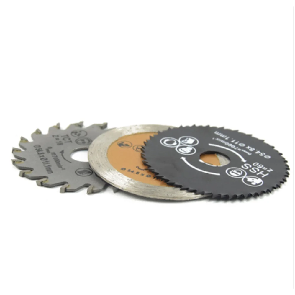 

3PCS 54.8MM Mini Circular HSS TCT Cutting Rotary Tool for Concrete Cement Wood
