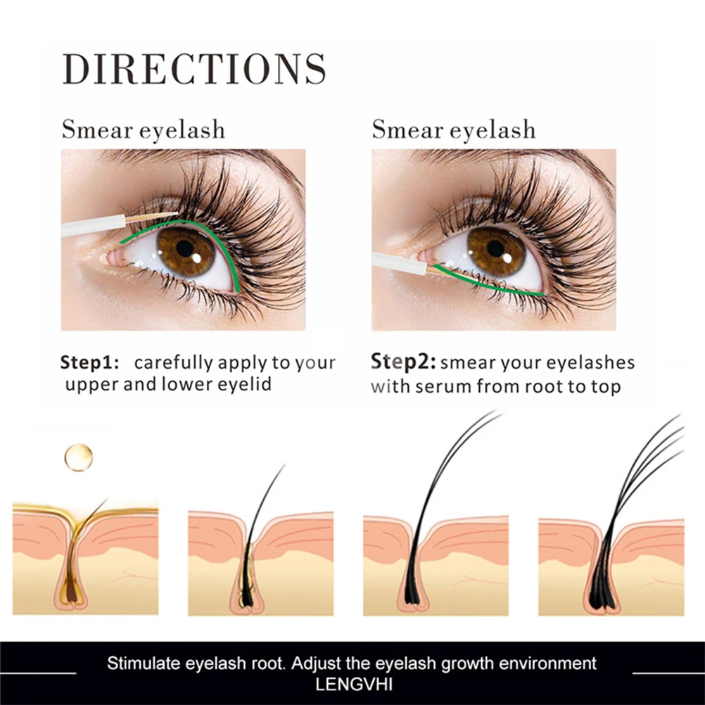 5ml Eyelash Growth Liquid Long Thick Enhancer Nourish Damaged Eyelashes Promote Rapid | Красота и здоровье