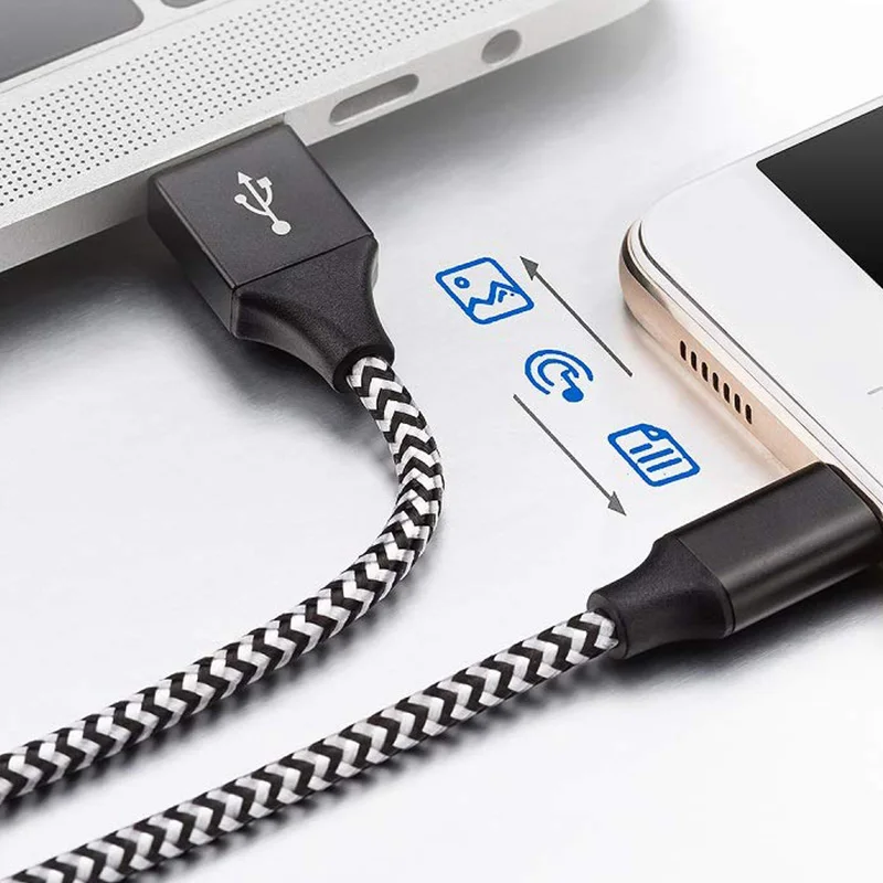 USB C кабель 4 упаковки (3 фута 6 футов 10 футов) к A зарядное устройство шнуры