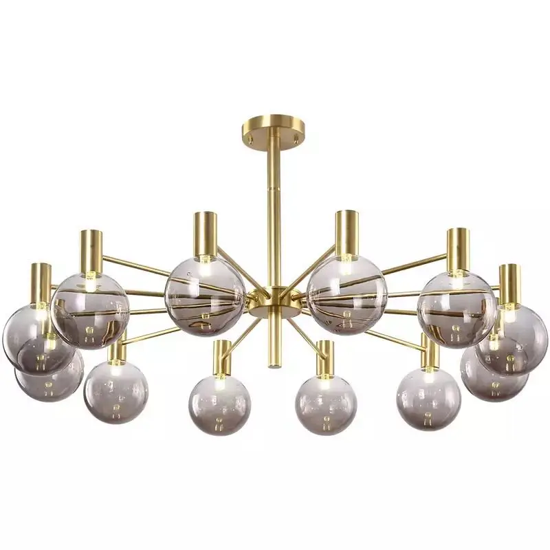 

2021 Light luxury living room led chandelier simple modern home dining room bedroom lamp Nordic novelty cafe chandelier ceiling