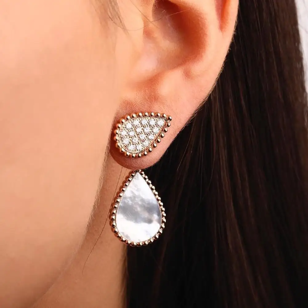 Accking мода кубического циркония в виде ракушки для женщин свадебное платье