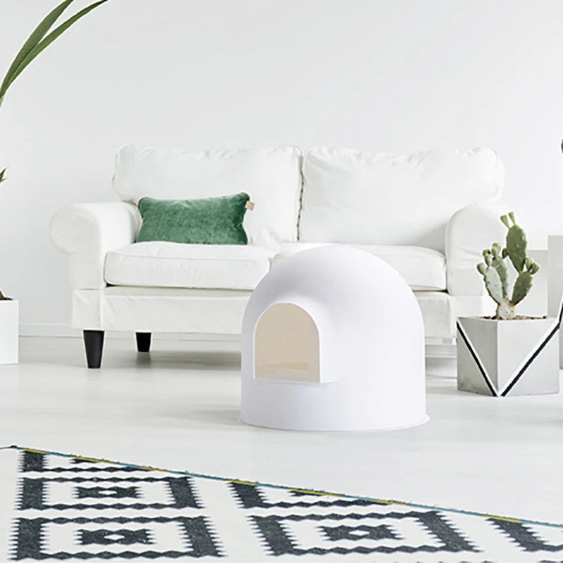 

Ящик для кошачьего туалета Pidan, закрытый толот для кошек, устойчивый к брызгам, песочный ящик, поднос для мебели, высокий дом для кошек