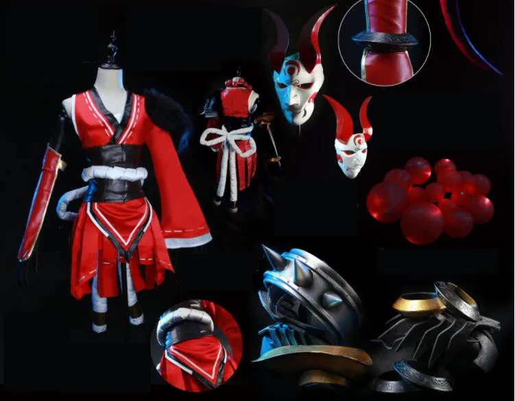 LOL Blood Moon Diana Cosplay Costume with props full set custom size made