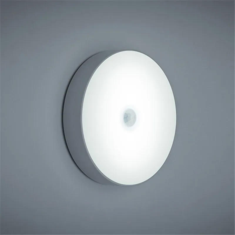 

6 LEDs PIR Motion Sensor Night Light Auto On/Off for Bedroom Stairs Cabinet Wardrobe Wireless USB Rechargeable Wall Light