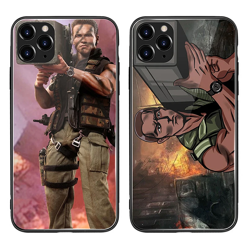 Чехол из закаленного стекла для IPhone 11 Pro Max XS XR X 8 7 6 6S Plus с рисунком Арнольда