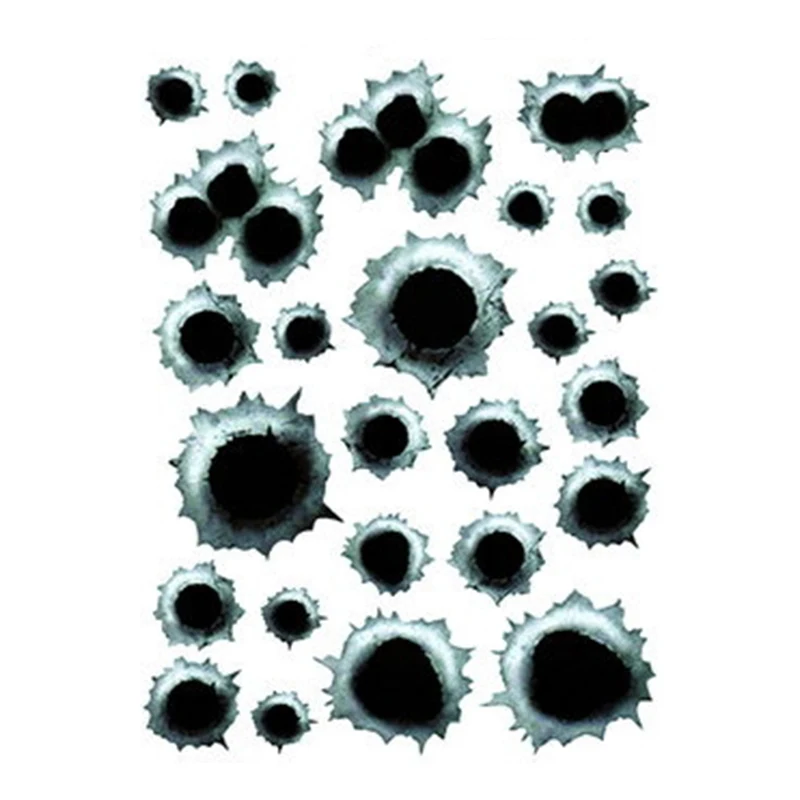 Имитация автомобиля пулевое отверстие трещины автомобильная наклейка 3D