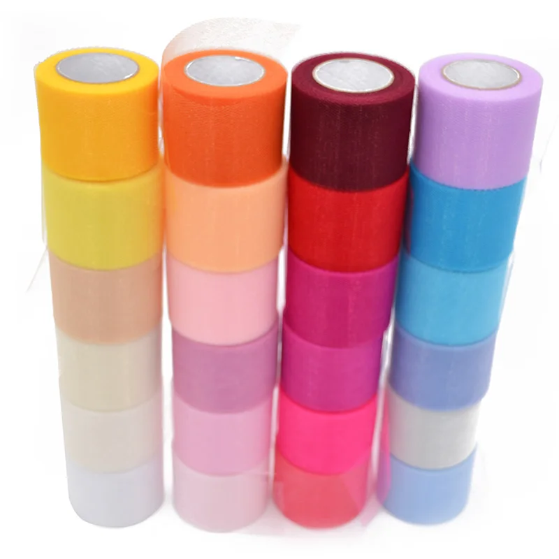 22 метров Ширина 5 см скрученный тюль юбка пачка свадебное украшение из ткани