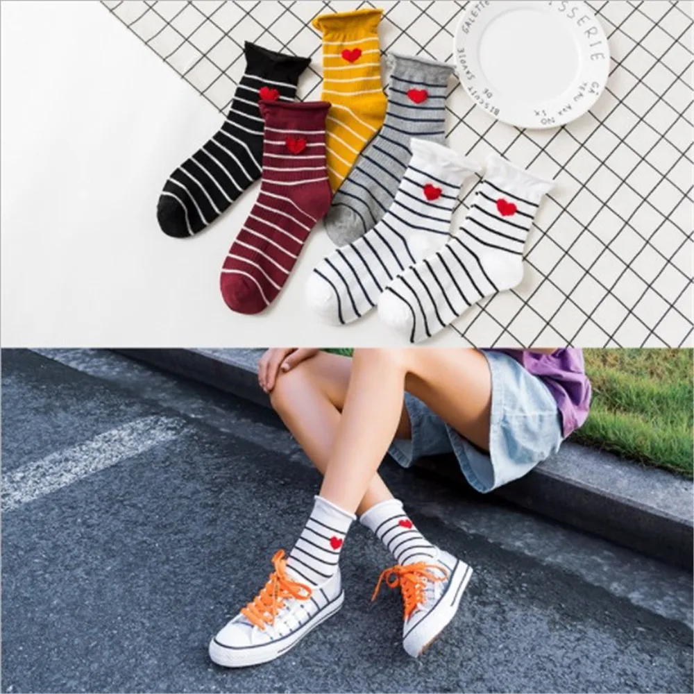 Модные кружевные мягкие хлопковые женские носки с оборками высококачественные