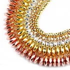 Граненые круглые бусины HGKLBB, бусины из гематита с розовым камнем, ювелирные изделия, изготовление браслетов своими руками, 346810 мм