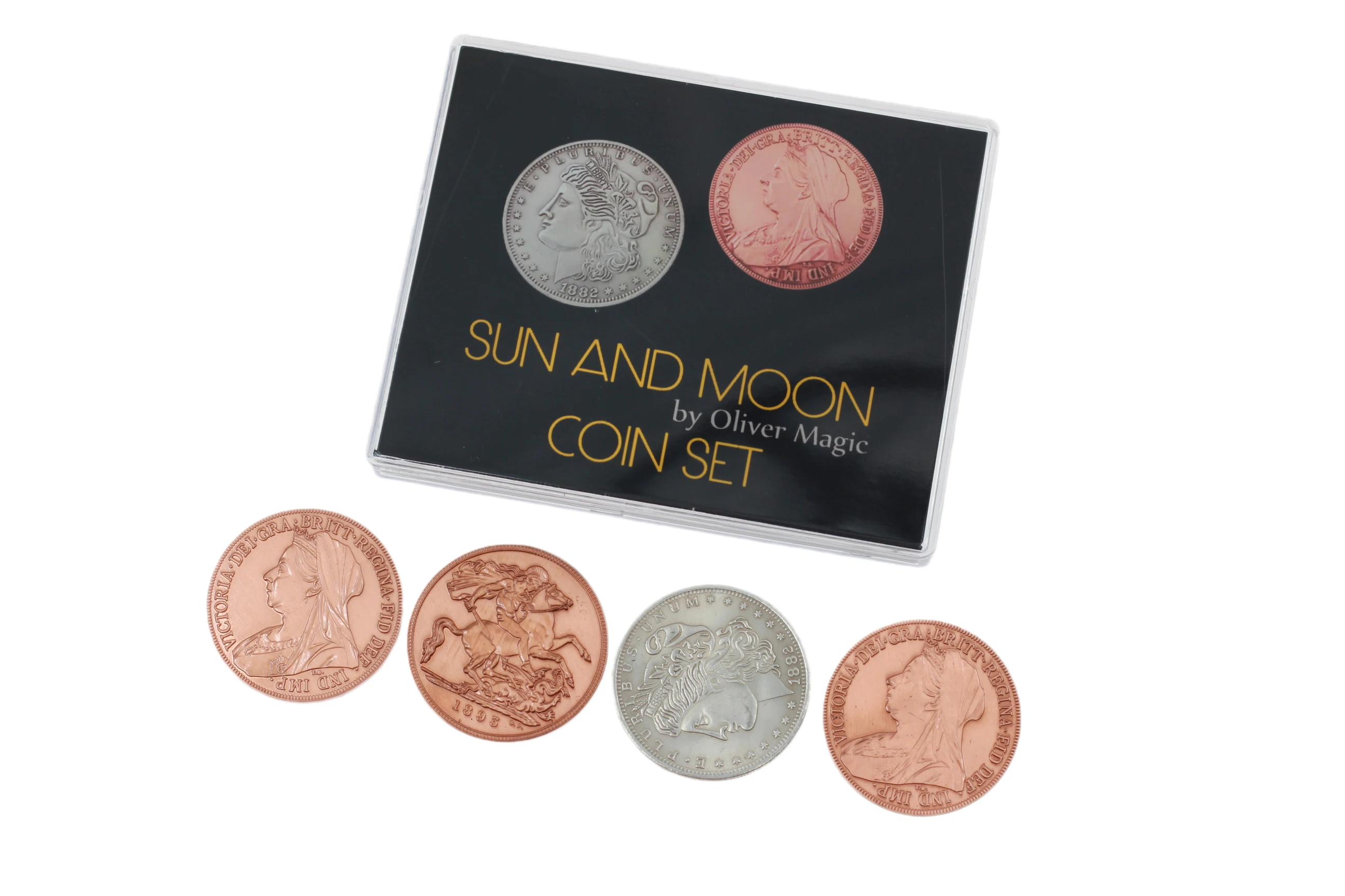 Sun and Moon Coin Set by Oliver Magic Illusion Close up Appearing/Vanish Stage Magia Tricks Props Gimmick | Игрушки и хобби