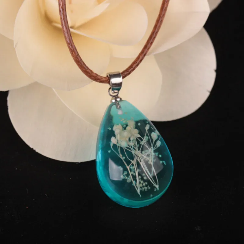 2019 эффектное прозрачное ожерелье с подвеской в виде капли воды Очаровательное