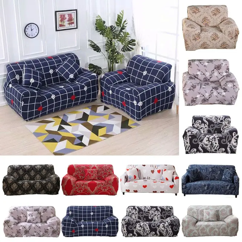 

Stretch Slipcovers Sectional Elastic Stretch Sofa Cover for Home Living Room Bench Cover Sofa Cover Couch Slipcover No Pillow