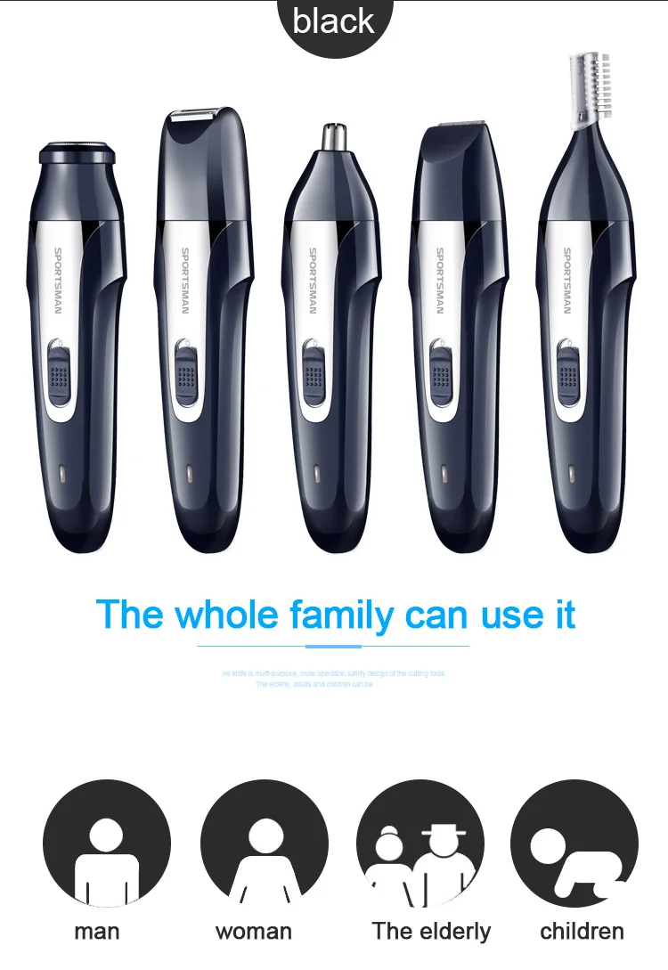 5 в 1 электрическая машинка для стрижки волос перезаряжаемая Машинка носа Бритва