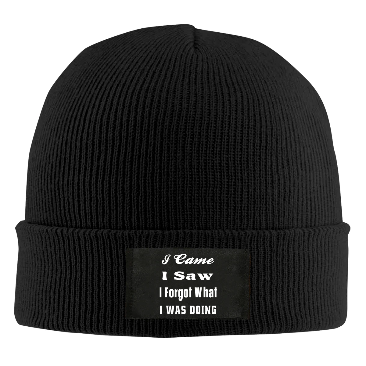 

I Came I Saw I Forgot What I Was Doing Beanie Hats For Men Women With Designs Winter Slouchy Knit Skull Cap