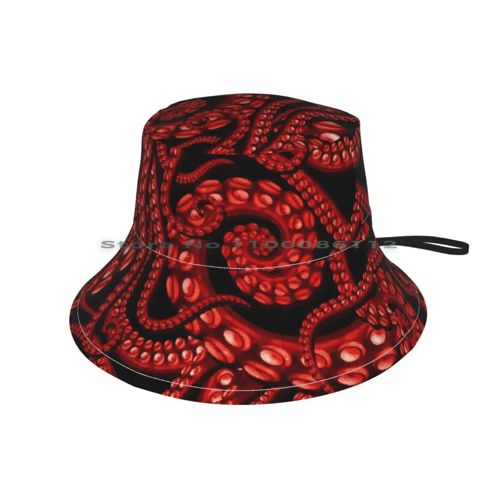 Панама от солнца в красном цвете складная уличная шляпа-иллюстратор