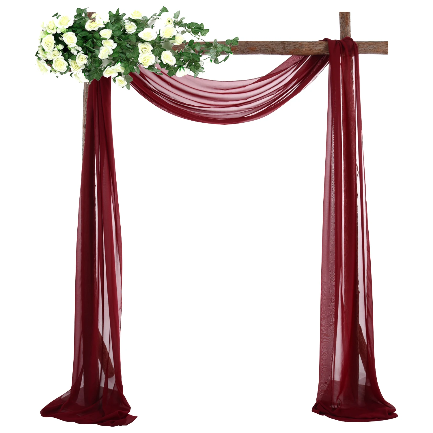 

Wedding Arch Draping Fabric Chiffon Fabric Drapery Wedding Ceremony Reception Swag Decorations