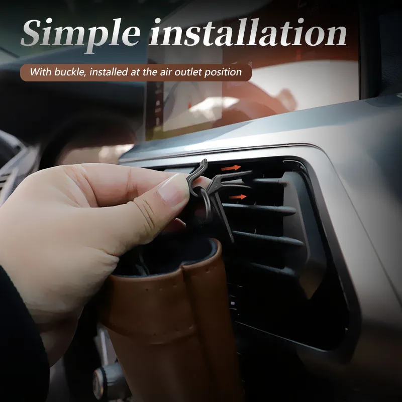 Автомобильная кожаная сумка для хранения подвесная коробка на вентиляционное