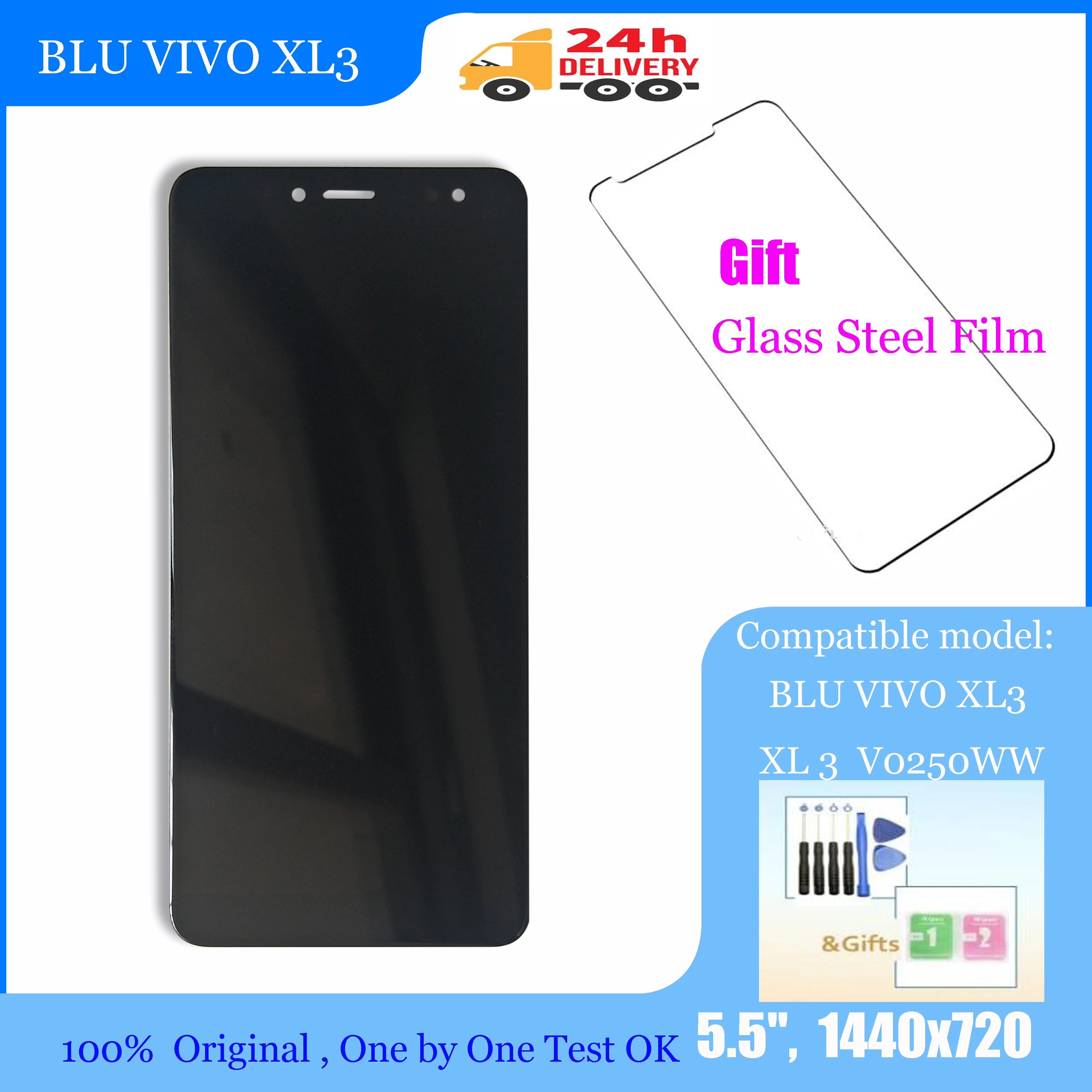 5,5 дюймов 100% ТЕСТ ОК для BLU VIVO XL3 XL 3 V0250WW ЖК-дисплей с кодирующий преобразователь сенсорного экрана в сборе черный/золотой 5,5 дюймов 100% ТЕСТ ОК для BLU VIVO XL3 XL 3 V0250WW ЖК-дисплей с кодирующий преобразователь сенсорного экрана в сборе черный/золотой