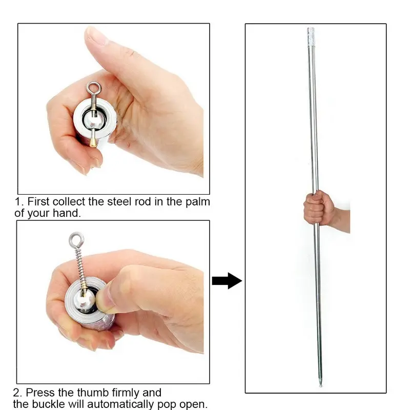 

Magic Wand Baton Telescopic Stick Telescopic Pole Self-defense Stick Extension Poles Retractile Defense Portable Pocket Stick