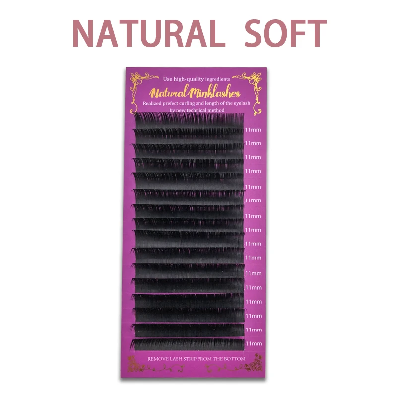 MIKIWI 16Rows Flse mink individual eyelash extension maquiagem cilios for professionals soft | Красота и здоровье