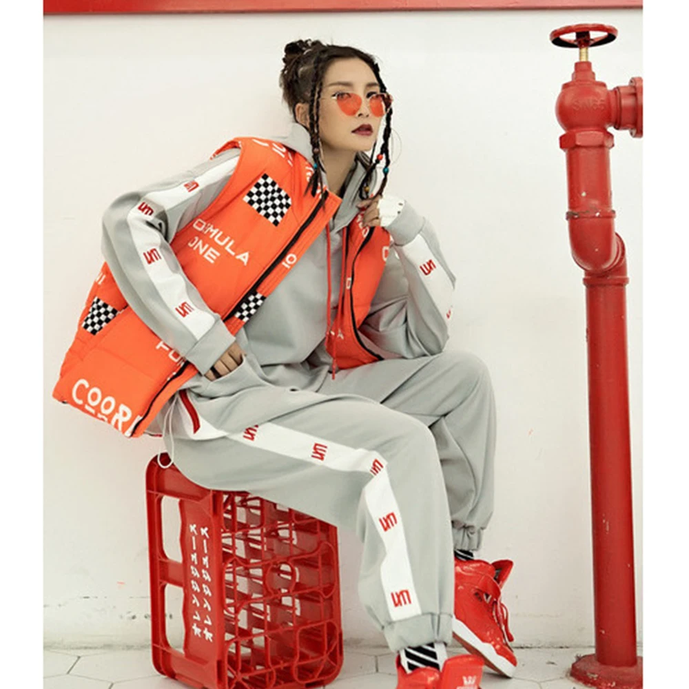 Новый женский жилет свободный большой размер спортивный стиль мода | Женская