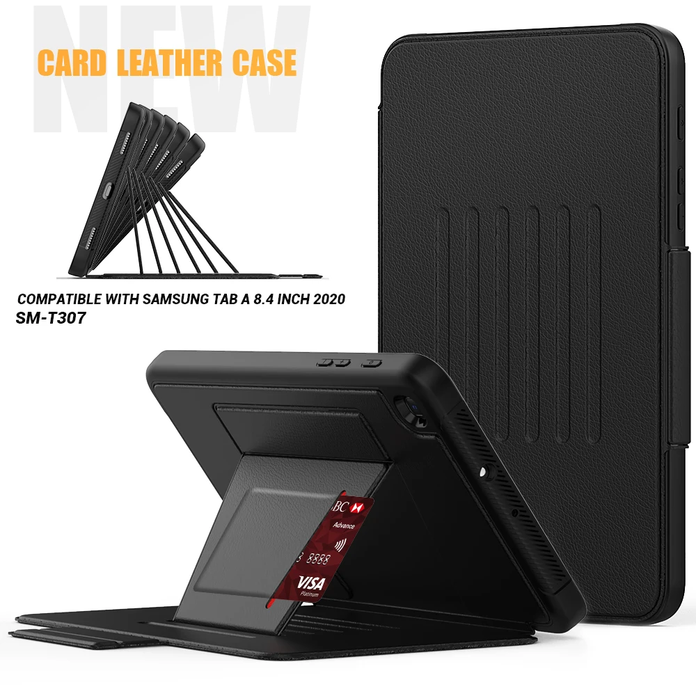 

Luxury Shockproof Heat Release Tablet Case with Kickstand Magnetic Leather Silicone Cover for Samsung Galaxy Tab A 8.4 2020 T307