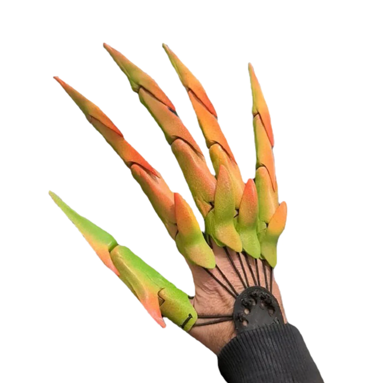 

Halloween Articulated Fingers Finger Extender 3D Wearable Universal Scary Skeleton Hands For Halloween Party Cosplay Reaper Glov