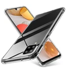 Чехол для Samsung A42, прозрачный противоударный чехол для телефона Samsung Galaxy A42 5G A 42 SM-A425FDS A425F, мягкий силиконовый чехол из ТПУ