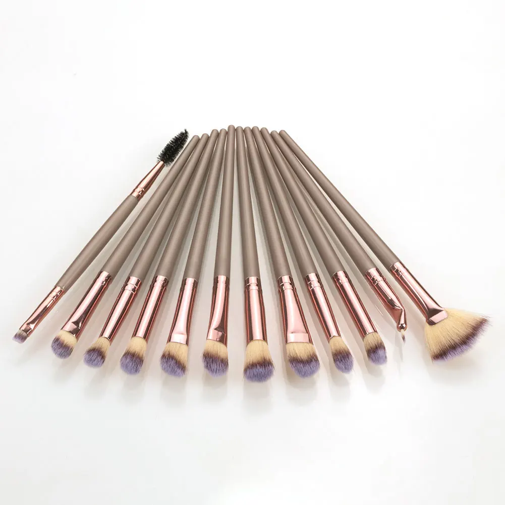 

Professional Makeup Brushes set 12 pcs/lot Makeup Brushes Set Eye Shadow Blending Eyeliner Eyelash Eyebrow Brush For Makeup Tool