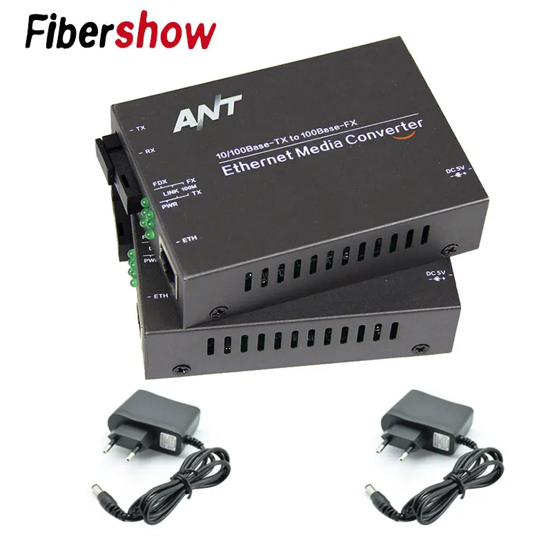Медиаконвертер волоконно оптический в rj45 UTP 1310/1550 ethernet коммутатор 10/100 м