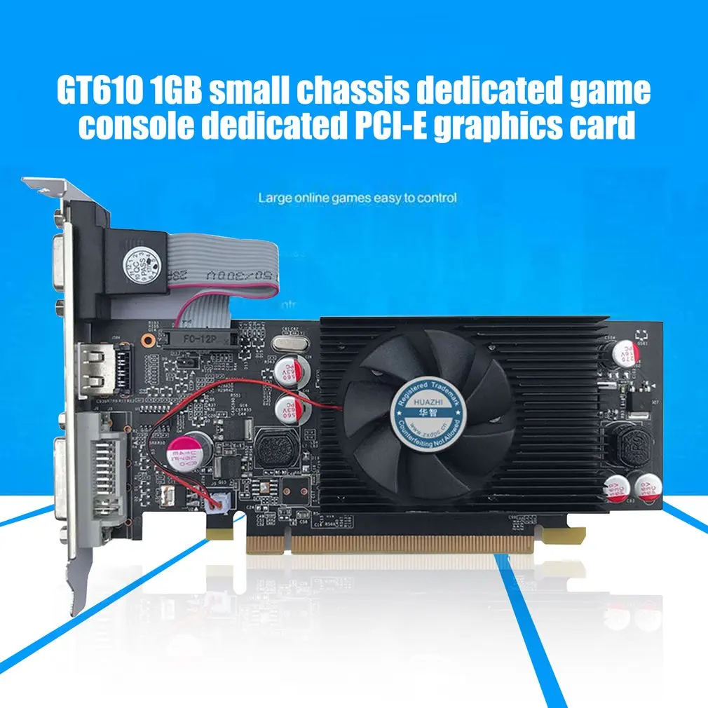 GT610 видеокарта XPB 1 ГБ DDR3 ТВ тюнер карты SDRAM PCI Express 2 0 Видеокарта для PNY Nvidia Geforce