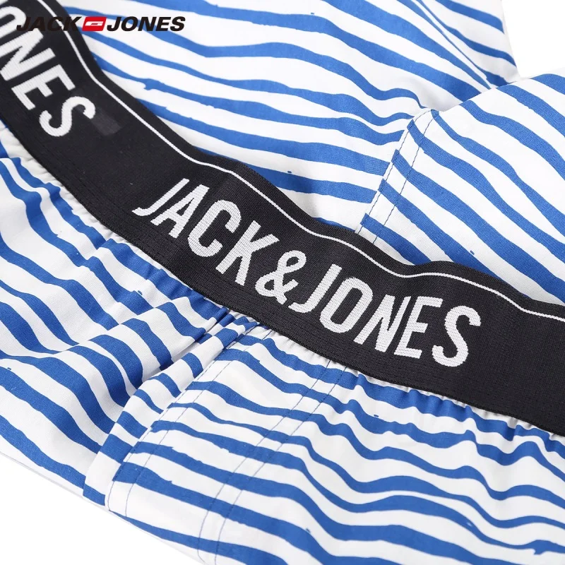 Мужские трусы-боксеры с принтом JackJones 100% хлопок мужское нижнее белье домашние