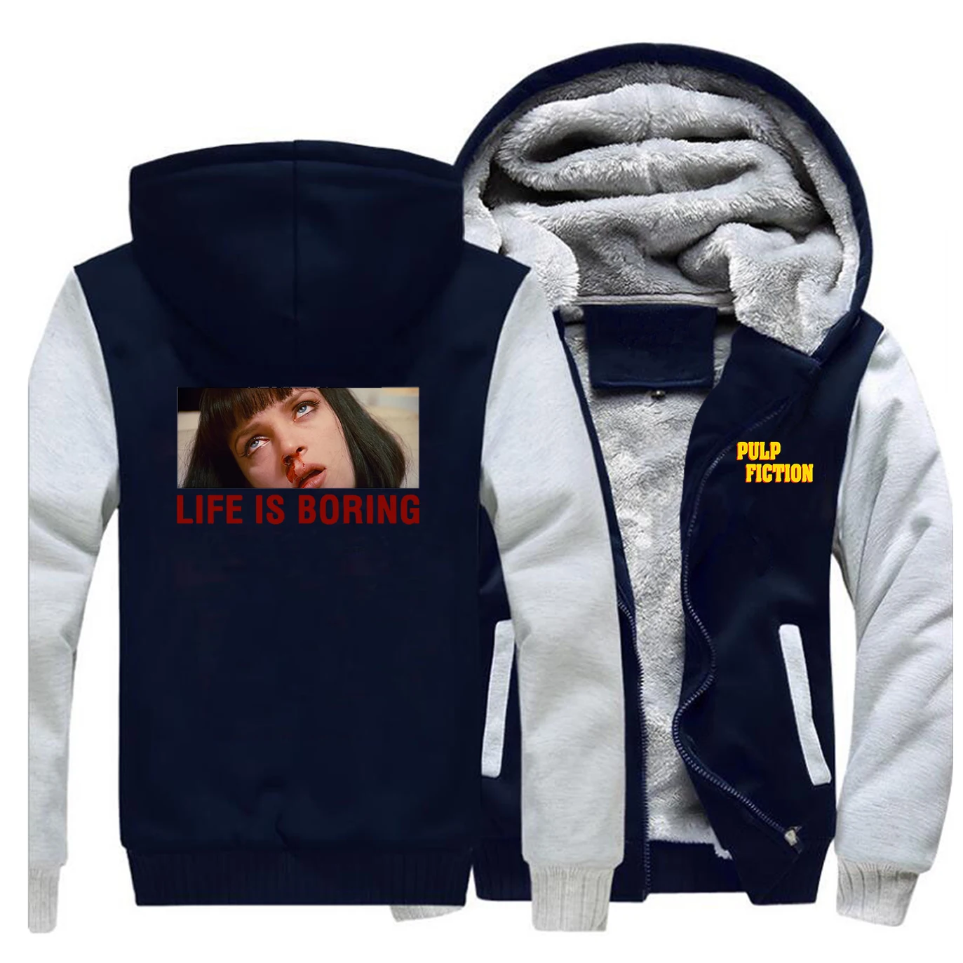 Мужская куртка с принтом из сериала криминальной фантастики новая стильная