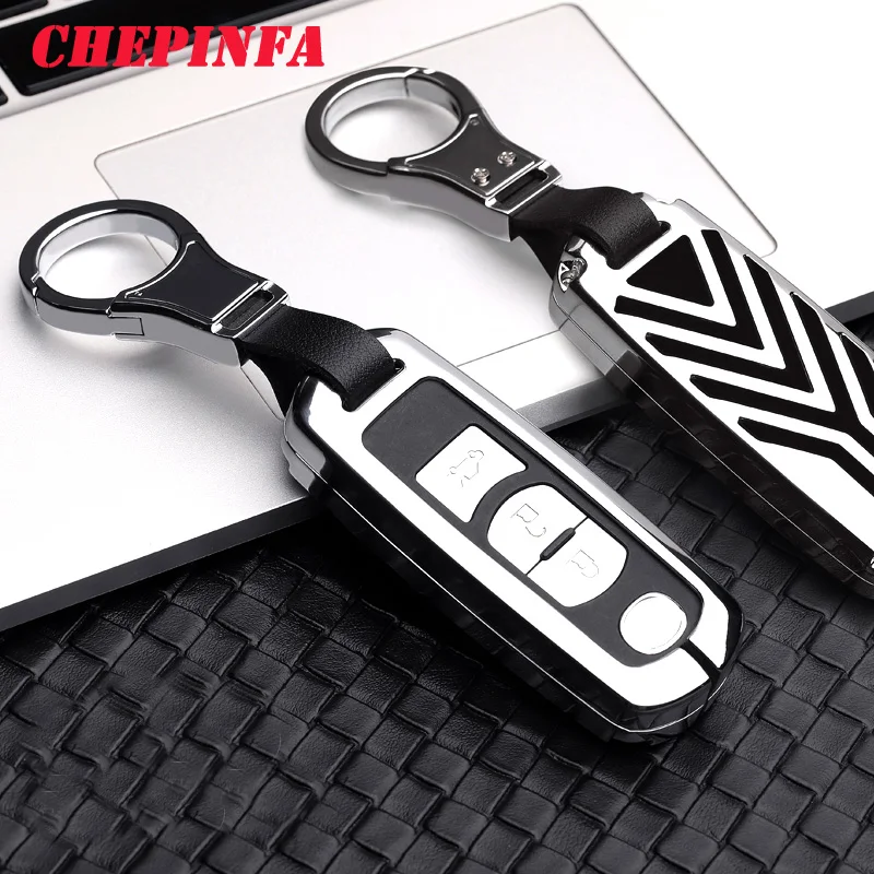 Metal Car Key Shell Cover Case Keychain Holder For Mazda 2 3 5 6 CX-3 CX-4 CX-5 CX-7 CX-9 Atenza Axela MX5 Miata Smart Full | Автомобили и