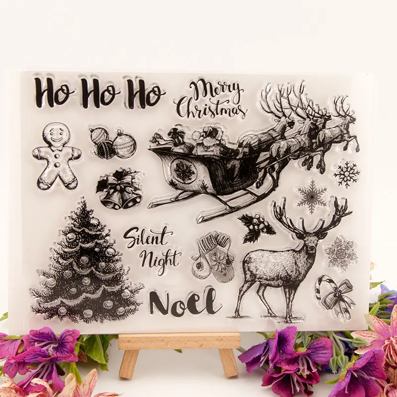 

Christmas Tree Clear Seal Stamp DIY Scrapbooking Embossing Photo Album Decorative Paper Card Craft Art Handmade Gift T1612