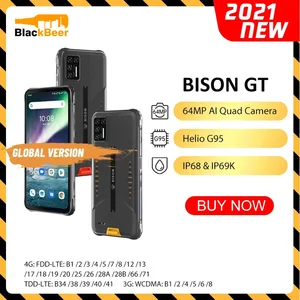 umidigi bison gt 6 67 waterproof rugged cellphone ip68ip69k helio g95 mobilephone 8gb128gb smartphone 64mp ai quad camera nfc free global shipping