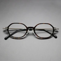 vintage acetate square glasses frame men women luxury brand myopia prescription optical eyeglasses frame male titanium eyewear