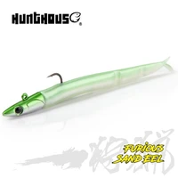 hunthouse black minnow soft lure jig head minnow fishing 105mm5g 115mm9g 124mm15g easy shiner swimbaits double color bass gt