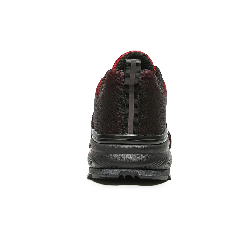 Red Black Road Jogging Shoes For Men Mesh Breathable Slip-On Male Trail Running Sneakers Outdoor Travel Tennis Shoes Size 40-50