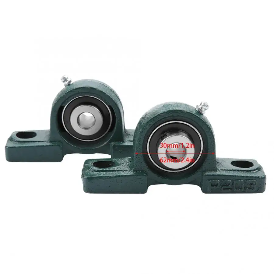 2 шт. подшипник UCP206 с шариковым креплением опорный литой корпус внешний диаметр 62