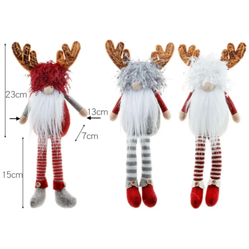 

Hot Sale Antler Decorative Doll Creative Cute Nice-looking Faceless Dwarf Doll Plush Toy Ornament for Home Decor