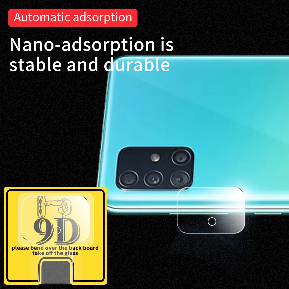 Защитное стекло для объектива камеры Samsung 9D закаленное Galaxy A90 5G A91 A10S A20S A21S A40S