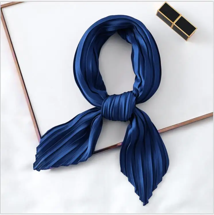 

New Women Fashion Square Scarf Cat Print Scarves and Wrap Ladies Retro Spring Summer White