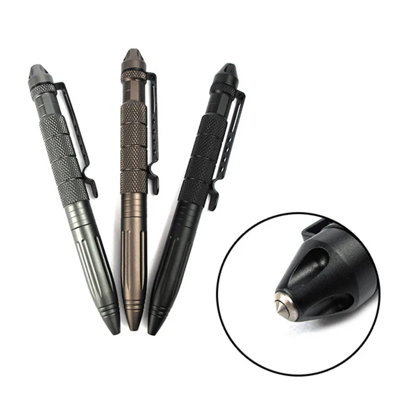Self Defence Personal Pen Tactical Military Survival Kit For Emergency Glass Breaker Anti Skid Aluminum Multi-function