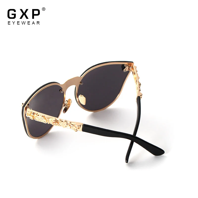 GXP Роскошные брендовые Модные женские готические зеркальные очки с черепом и